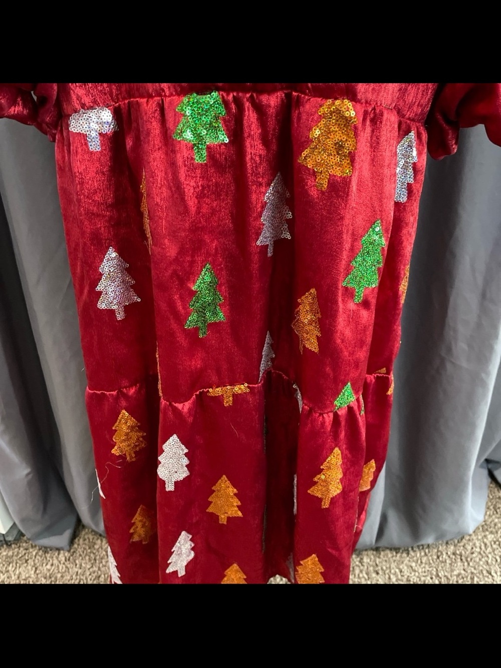 simply southern NWOT sequin Christmas tree dress size XXL - Picture 2 of 4